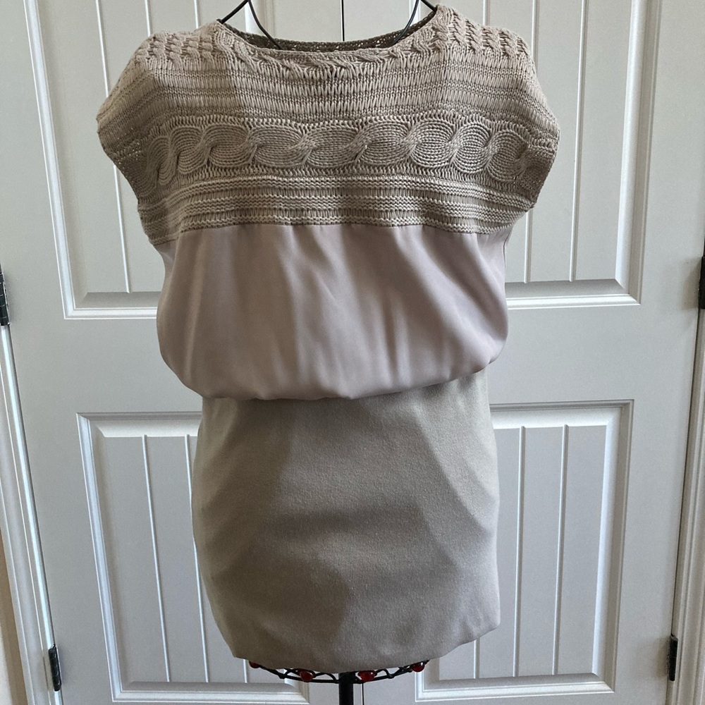 VINCE CAMUTO Crochet Collar Dress